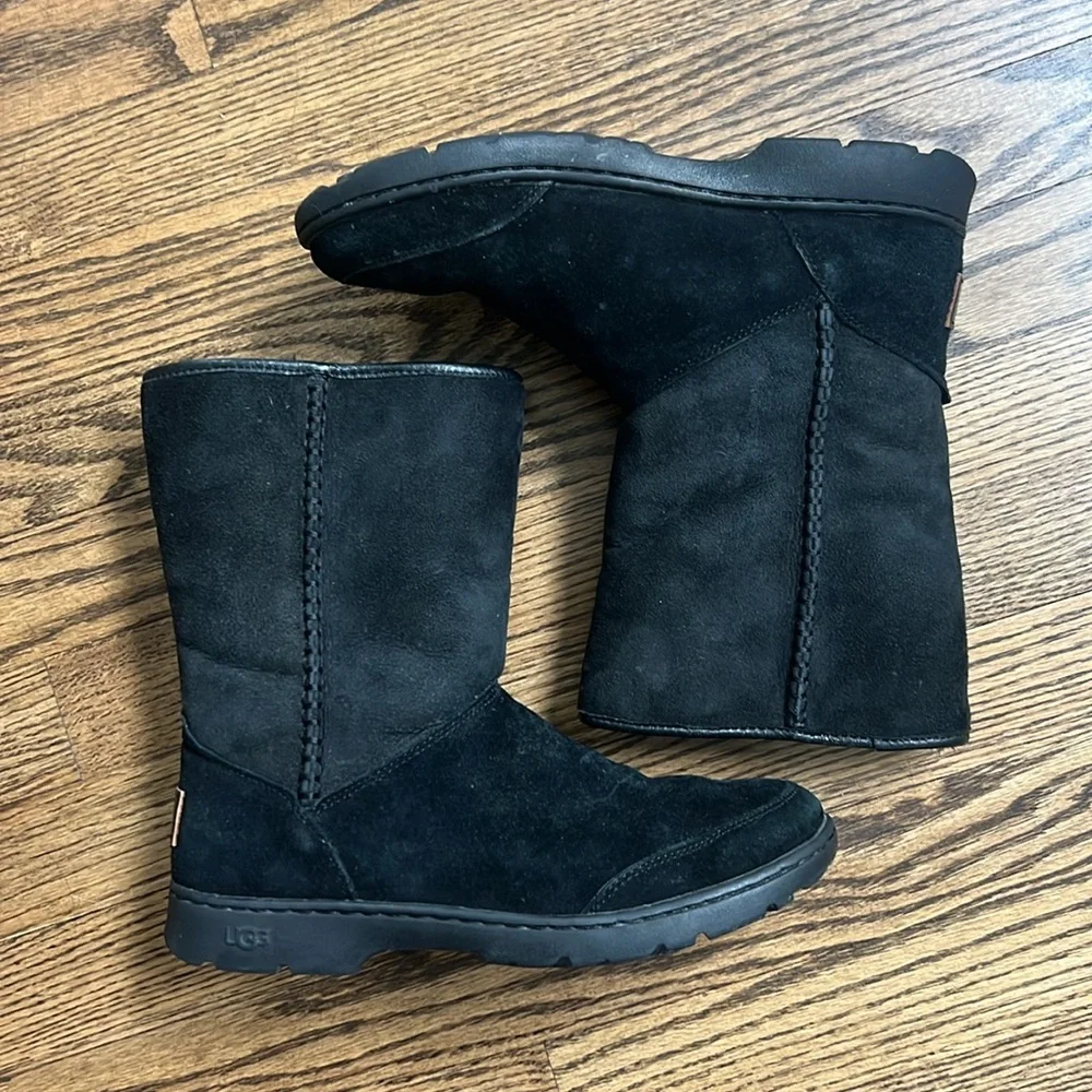 Waterproof Black UGG Boots - Picture 2 of 8